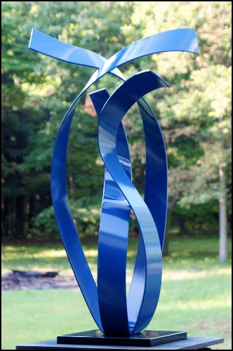 Dancing Blue Ribbon